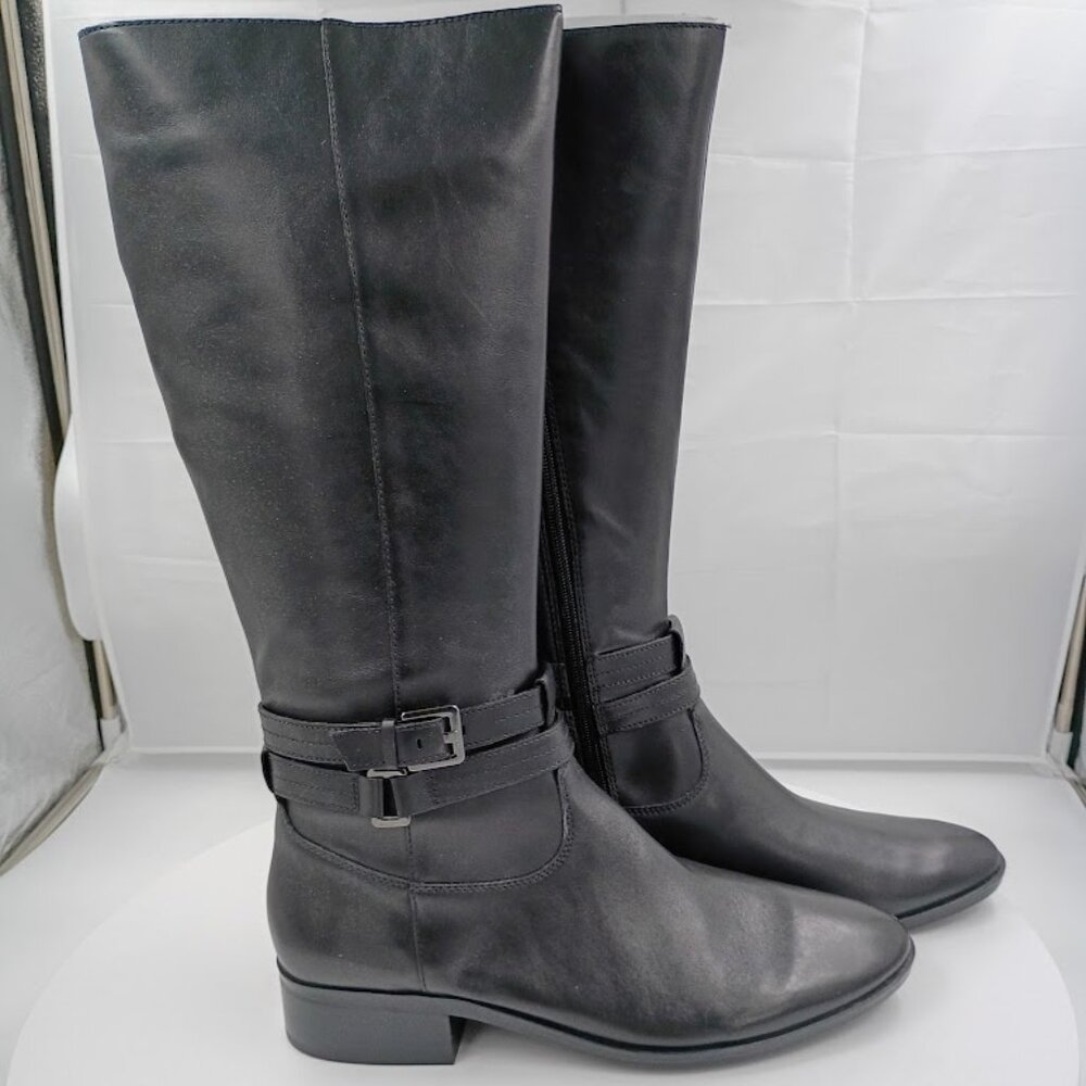 Naturalizer, Reid, Black Tall Boot, Women's Size 6.5, 9